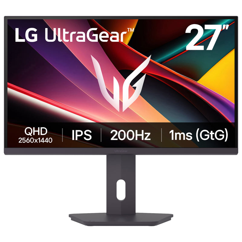 LG - UltraGear 27" IPS QHD 200Hz Gaming Monitor with DisplayHDR 400 (HDMI DisplayPort) - Black