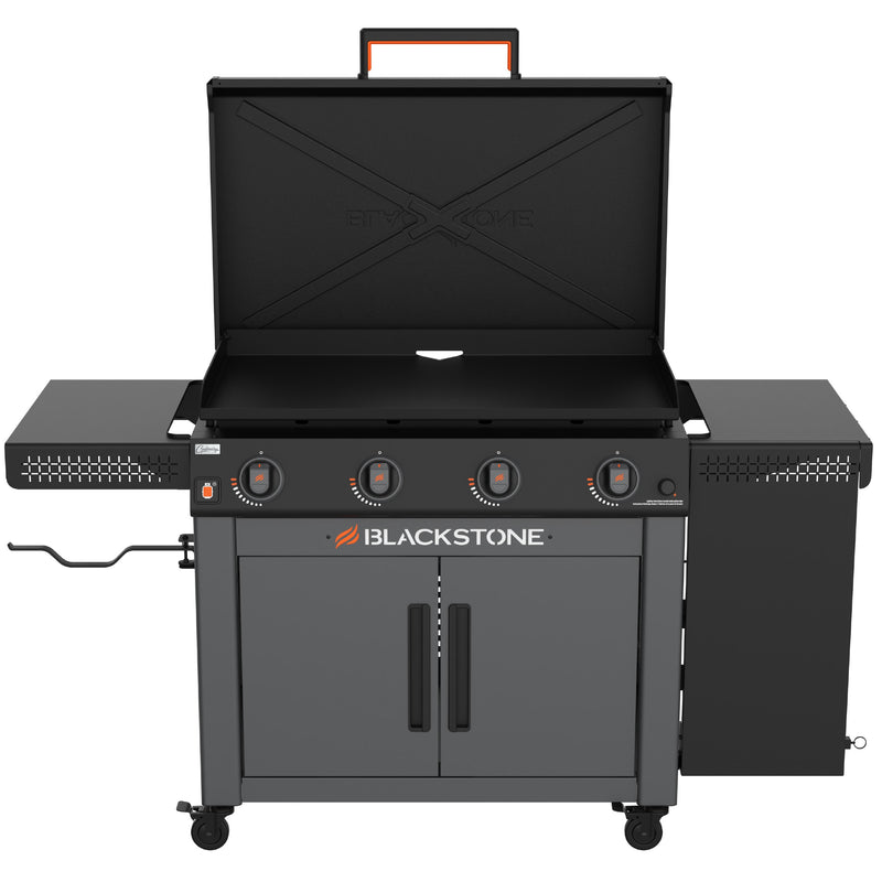 Blackstone 36-in Culinary Griddle with Cabinet and Folding Side Table 4 -Burner Liquid propane Flat Top Grill