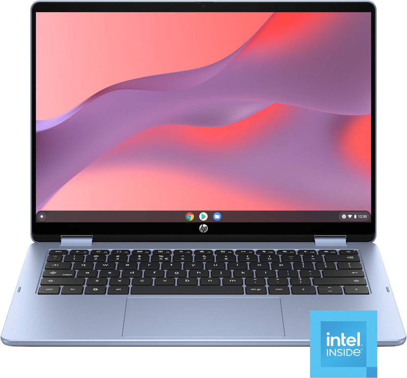 HP - 14" 2K Touchscreen 2-in-1 Chromebook - Intel Core N150 - 8GB Memory - 64GB eMMC - Sky Blue