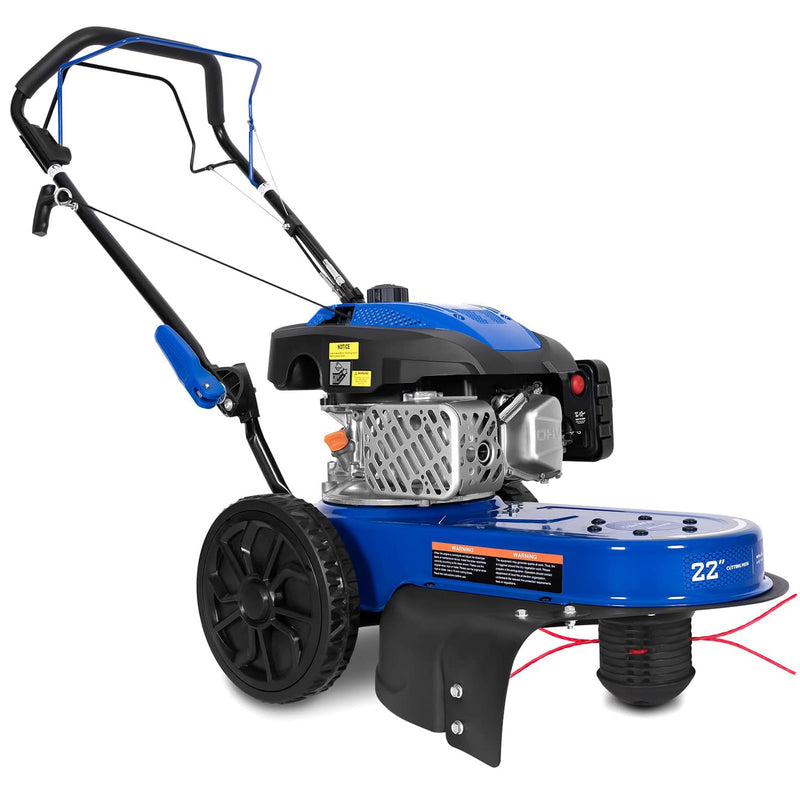 BILT HARD Self-Propelled 170cc 22-in Cutting Curved Shaft Cordless Gas String Trimmer