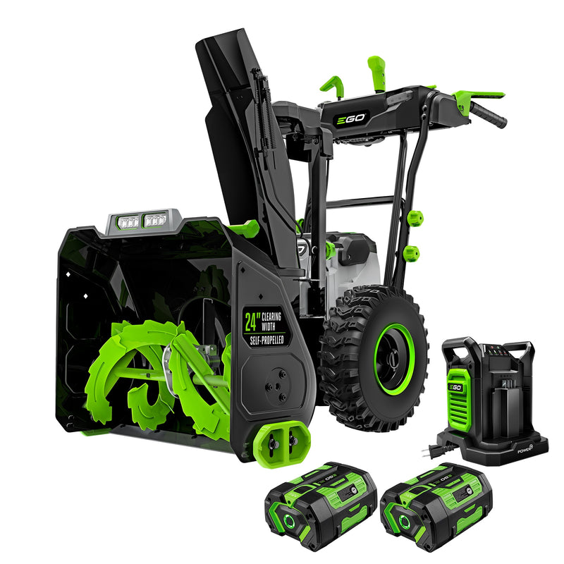 EGO POWER+ 56-volt 24-in Two-stage Self-propelled Battery Snow Blower (Battery Included) (Charger Included)
