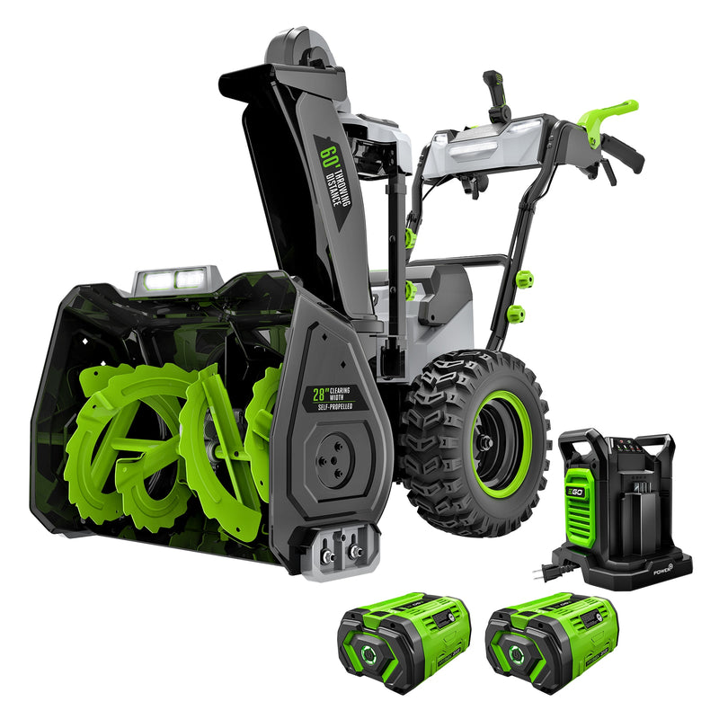 EGO POWER+ 56-volt 28-in Two-stage Self-propelled Battery Snow Blower (Battery Included) (Charger Included)