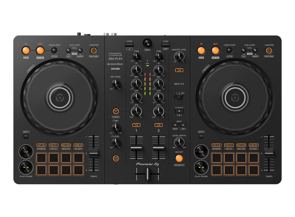 Pioneer DJ - DDJ-FLX4 2-Channel DJ Mixer - Black