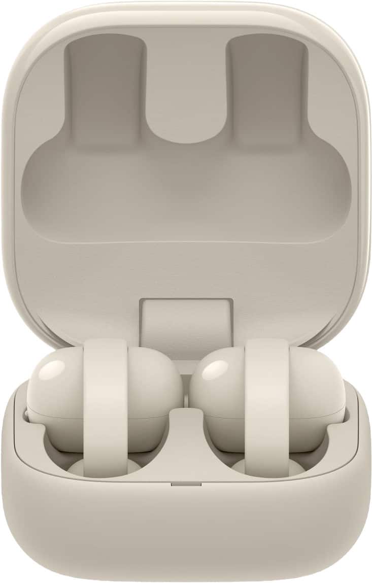 Sony - LinkBuds Clip Truly Wireless Open Earbuds - Greige