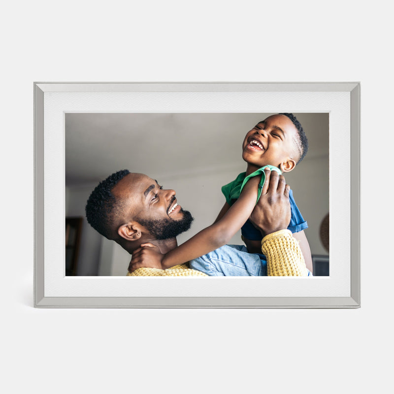 Aura Home - Aura Carver Mat 10 Digital Wifi Photo Frame-Clay with Textured Mat - Clay (Light)
