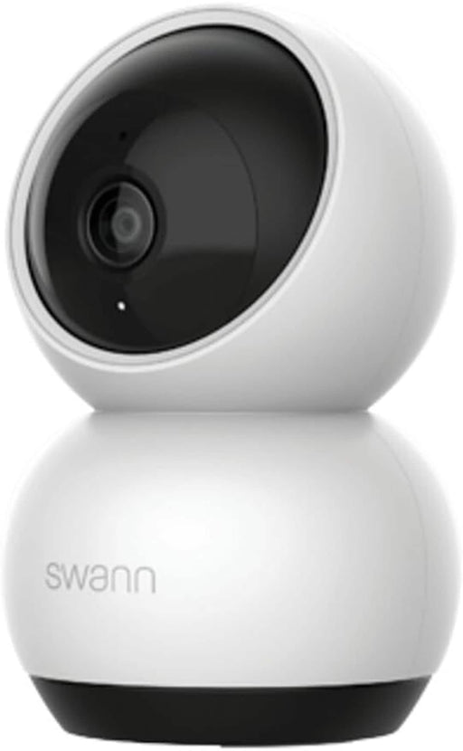Swann - EVO 2K HD Pan-Tilt Indoor Wi-Fi Security Camera W/ Auto Tracking Motion/Pet/Person Detection Night Vision 2-Way Talk - White