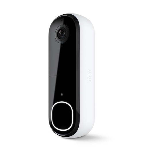 Arlo - Smart Wi-Fi Video Doorbell (2nd Generation) - Wired/Battery Operated with 2K Resolution - White