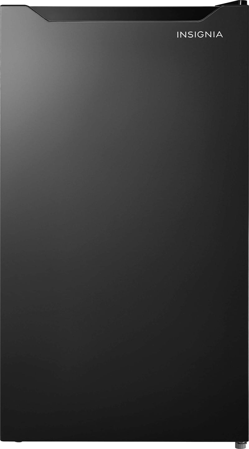 Insignia - 3.3 Cu. Ft. Mini Fridge with Door Storage and ENERGY STAR Certification - Black