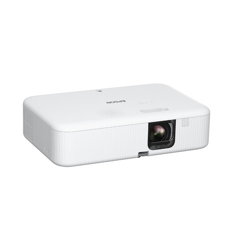 Epson - EpiqVision Flex CO-FH02 Smart Streaming Portable Projector 3000 Lumens Color  Brightness 3LCD 1080p Android TV - White