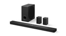 LG - 7.1.3 Channel S90TR Soundbar with Wireless Subwoofer and Rear Speakers Dolby Atmos DTSX and WOW Orchestra - Black