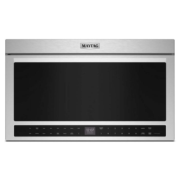 Maytag - 1.1 Cu. Ft. Flush Mount Over-the-Range Toaster Oven Combination with Toast