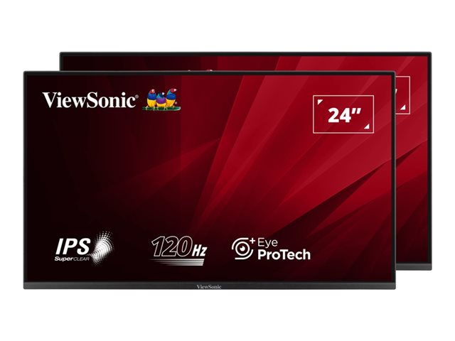 ViewSonic - 23.8" IPS LED FHD 120Hz Monitor (VGA HDMI) - Black