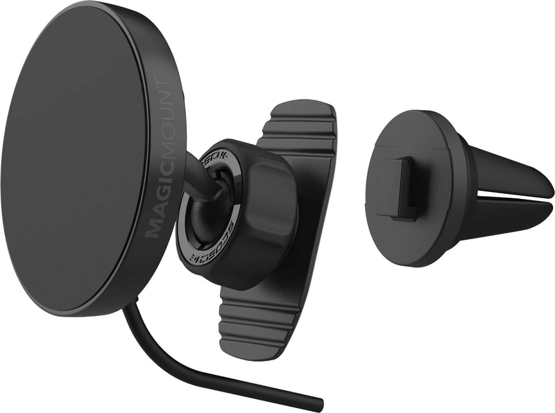 Scosche - 25W Magnetic Wireless Phone Mount for Mobile Phones - Black
