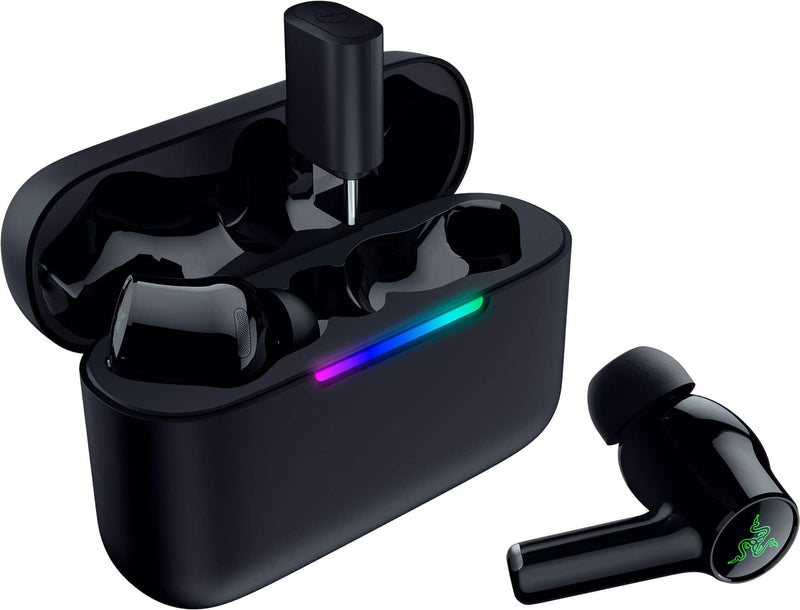 Razer - Hammerhead V3 HyperSpeed Wireless Multi-Platform ANC In-Ear Gaming Earbuds  2.4GHz  Bluetooth 6.0 Up to 40 Hr Battery - Black