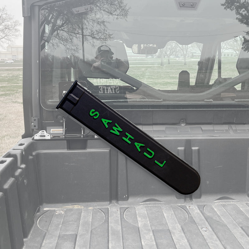 GearHaul  SawHaul SnapLok Rotating Mount for Polaris and CanAm with Green 28 inch Scabbard