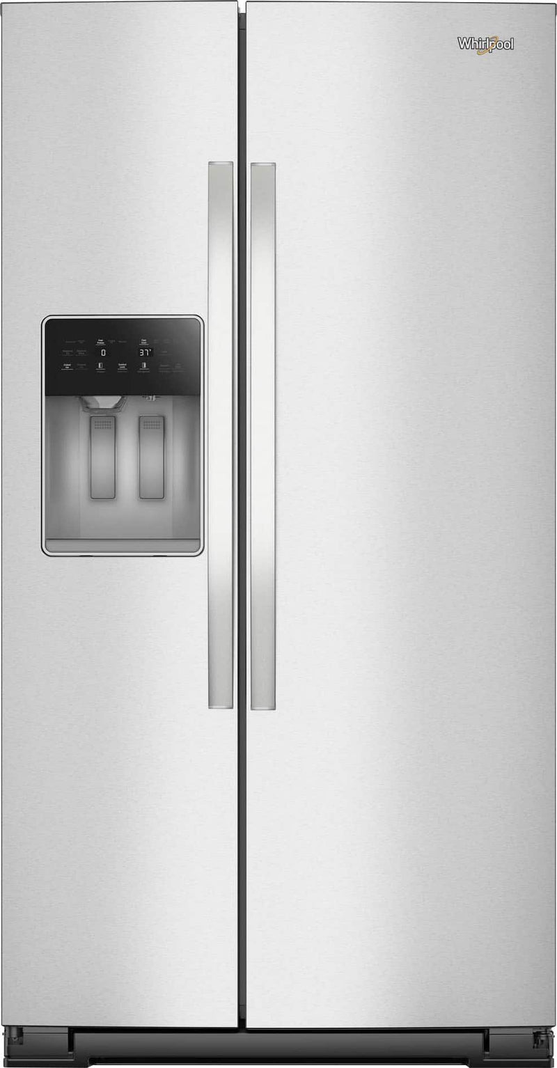 Whirlpool - 28.4 Cu. Ft. Side-by-Side Refrigerator with In-Door Ice  Water - Fingerprint Resistant Stainless Finish