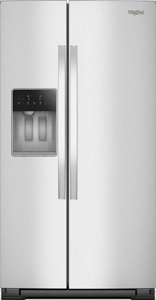 Whirlpool - 28.4 Cu. Ft. Side-by-Side Refrigerator with In-Door Ice  Water - Fingerprint Resistant Stainless Finish