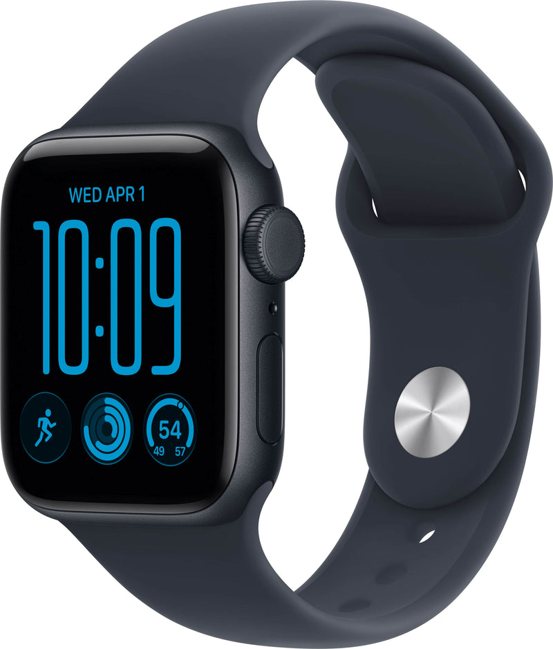 Apple Watch SE 3 GPS + Cellular 40mm Midnight Aluminum Case with Navy Blue Sport Band - S/M - Midnight - (2026)