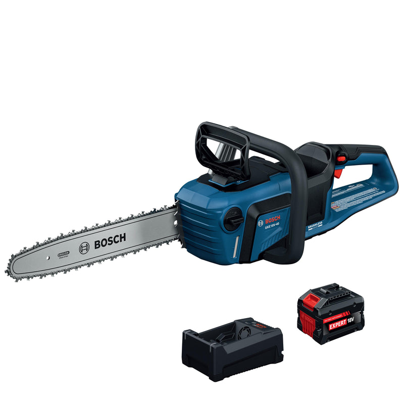 Bosch 18-volt 15.75-in Battery 6 Amp 8 Ah Chainsaw Battery Included Charger Included