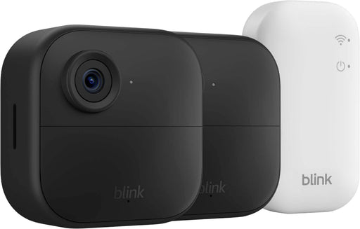 Blink - Outdoor 4  Wireless smart security camera two-year battery life 1080p HD. Sync Module Core included  2 Cameras - Black