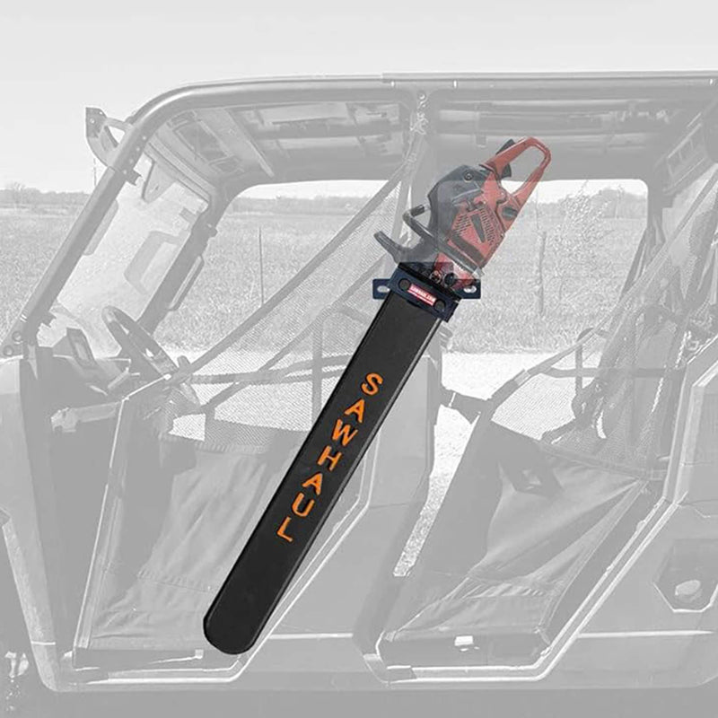 GearHaul SawHaul SnapLok Rotating Mount for Tubing and ROPS with 36 inch Orange Scabbard