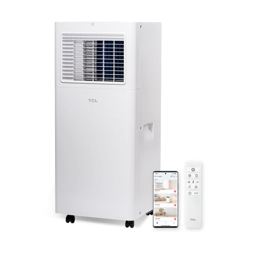 TCL - 250 Sq. Ft. 6000 BTU Smart Portable Air Conditioner 3-in-1 with AC Fan  Dehumidifier - White