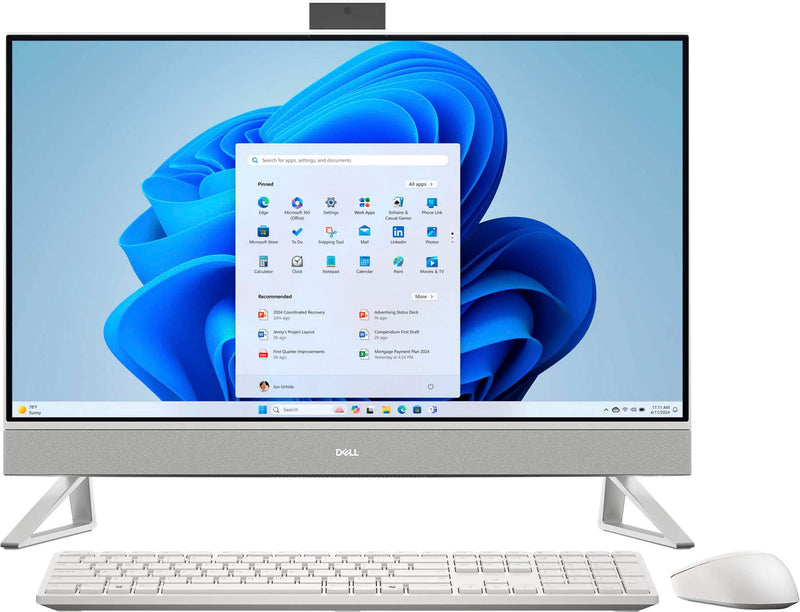 Dell - 27" FHD Touch-Screen All-in-One - Intel Core 7 150U - 32GB Memory - 2TB SSD - White