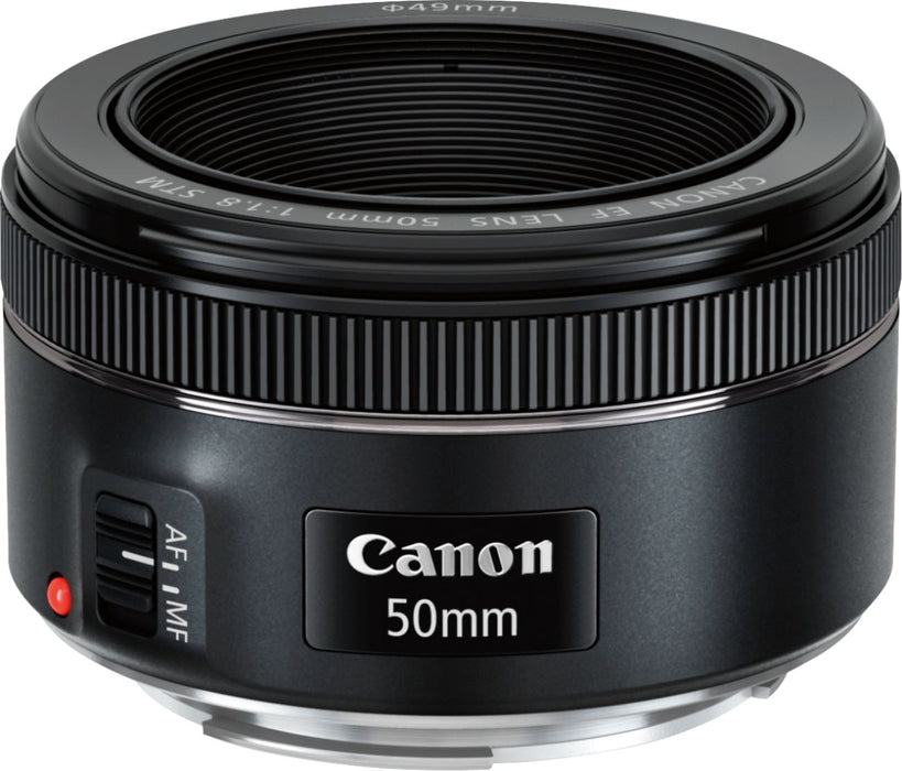 Canon - EF50mm F1.8 STM Standard Prime Lens for EOS DSLR Cameras - Black