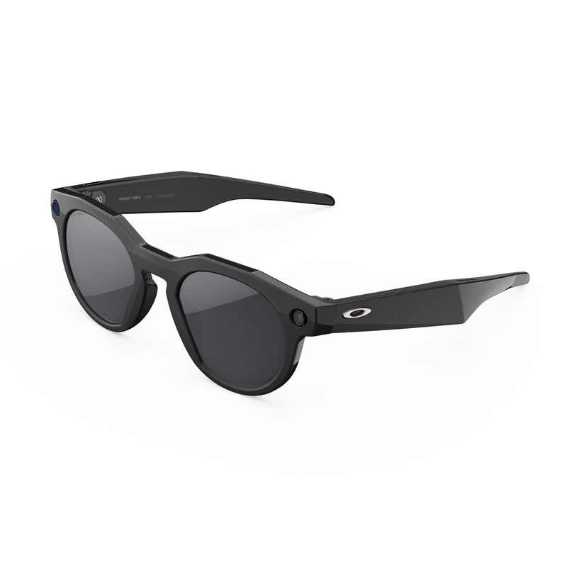 Oakley Meta - HSTN glasses - with Meta AI Audio Photo Video Compatibility - Prizm Polarized Lenses - Black