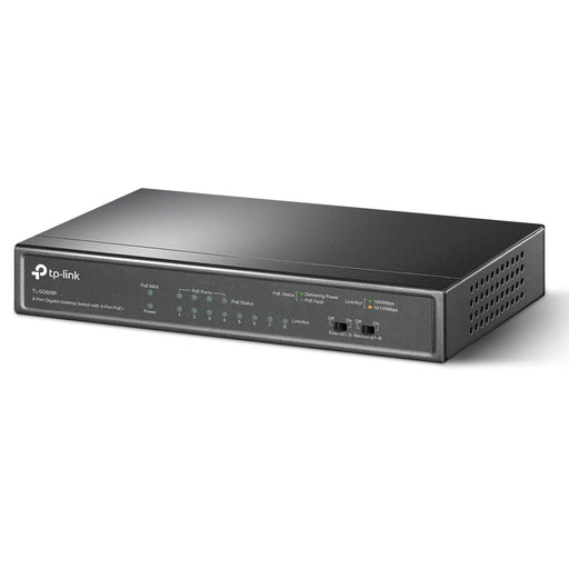 TP-Link - 8-Port Gigabit (10/100/1000Mbps) Desktop Unmanaged PoE Switch - Black