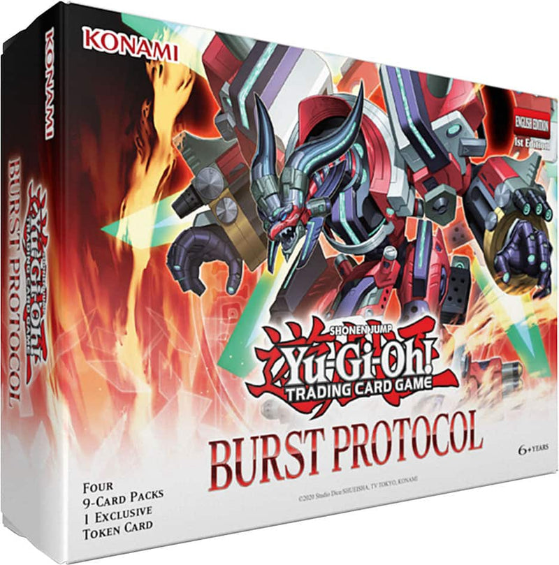 Konami - Yu-Gi-Oh Trading Card Game Burst Protocol 4 Pack with Token Card