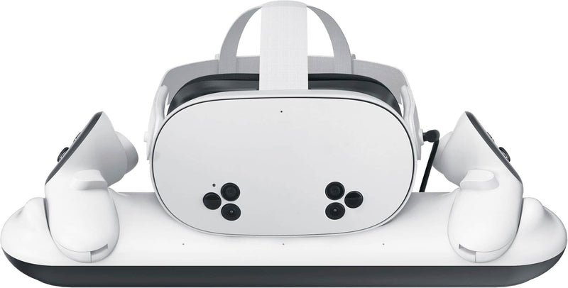 Insignia - Charge Station for Meta Quest 3 and 3S - White