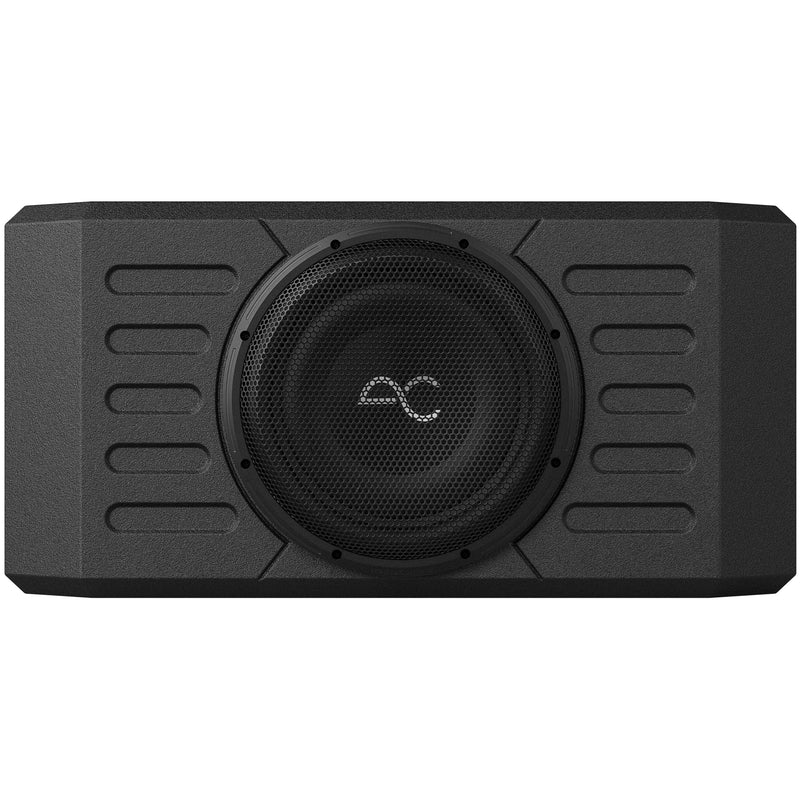 AudioControl - 12 Single-Voice-Coil 2-Ohm Loaded Subwoofer Enclosure - Black