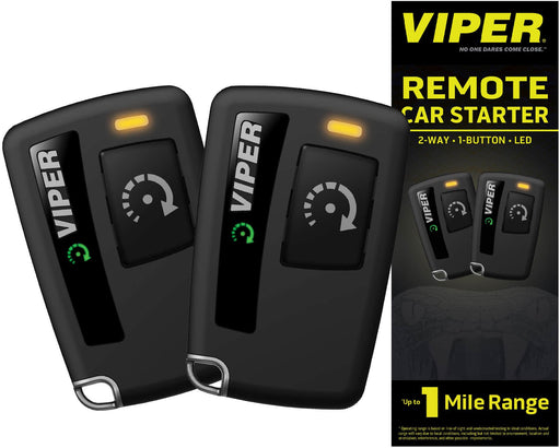 Viper - 2-Way 1-Button - Remote Start System Keyless Entry - Installation Included - Black