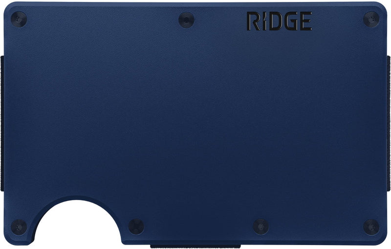 The Ridge Wallet - 2.0 - Aluminum Cash Strap - Dark Harbor
