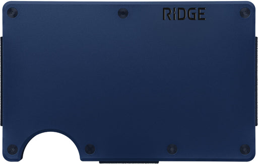 The Ridge Wallet - 2.0 - Aluminum Cash Strap - Dark Harbor