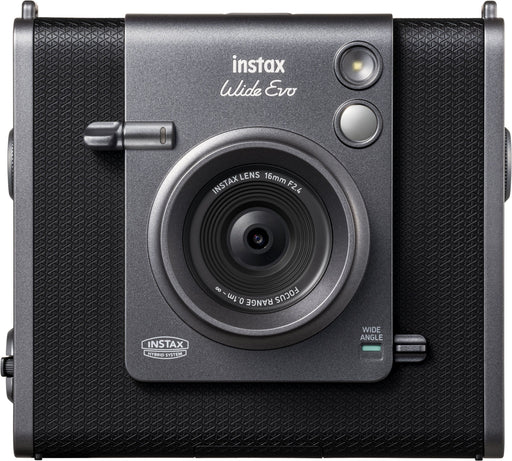 Fujifilm - INSTAX WIDE EVO Hybrid Instant Film Camera - Black