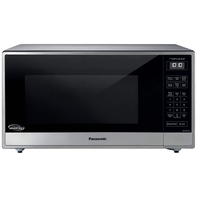 Panasonic - 1.6 Cu. Ft. 1250Watt Countertop Microwave Oven with Cyclonic Inverter Technology - Stainless Steel/silver