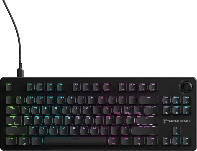 Turtle Beach - Vulcan II TKL Wired Compact RGB Mechanical Gaming Keyboard with Hot-Swappable Switches - Black