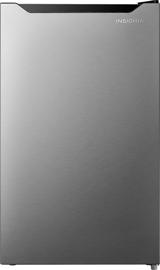 Insignia - 4.4 Cu. Ft. Mini Fridge with Door Storage and ENERGY STAR Certification - Stainless Steel