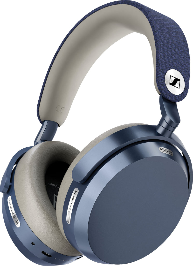 Sennheiser - MOMENTUM 5 Bluetooth Wireless Adaptive Noise-Canceling Over-The-Ear Headphones - Denim