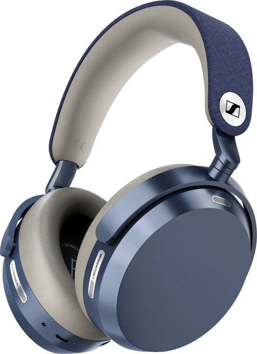 Sennheiser - MOMENTUM 5 Bluetooth Wireless Adaptive Noise-Canceling Over-The-Ear Headphones - Denim