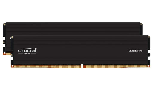 Crucial - Pro 32GB (2x16GB) DDR5 5600MHz C46 UDIMM Desktop Memory - Black