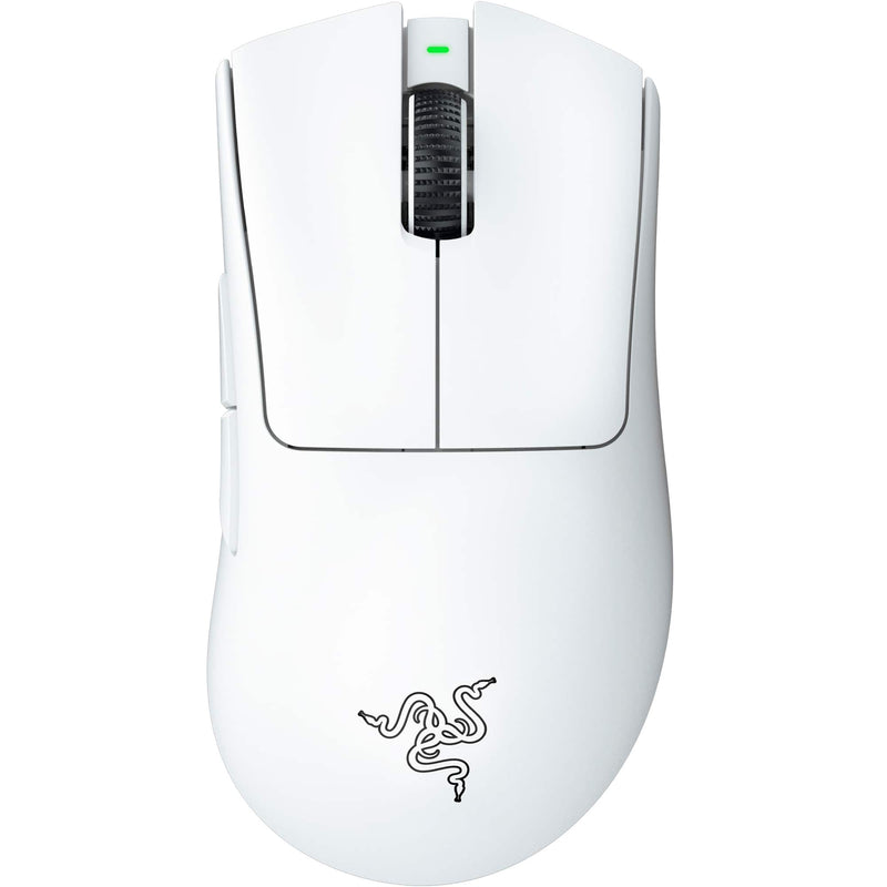 Razer - DeathAdder V3 Pro Lightweight Wireless Optical Gaming Mouse with 90 Hour Battery - Wireless - White