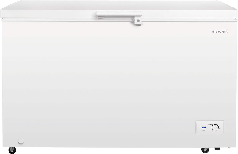 Insignia - 13.1 Cu. Ft. Manual Defrost Garage-Ready Chest Freezer - White