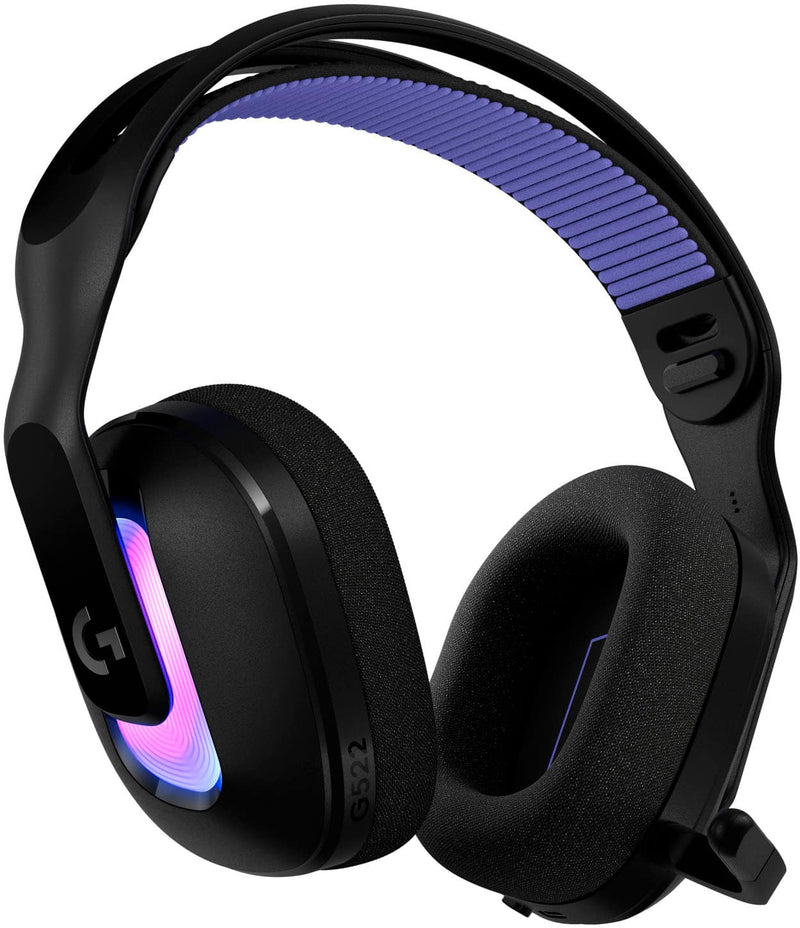 Logitech - G522 LIGHTSPEED Wireless Bluetooth Over-the-Ear Gaming Headset for Windows - Black