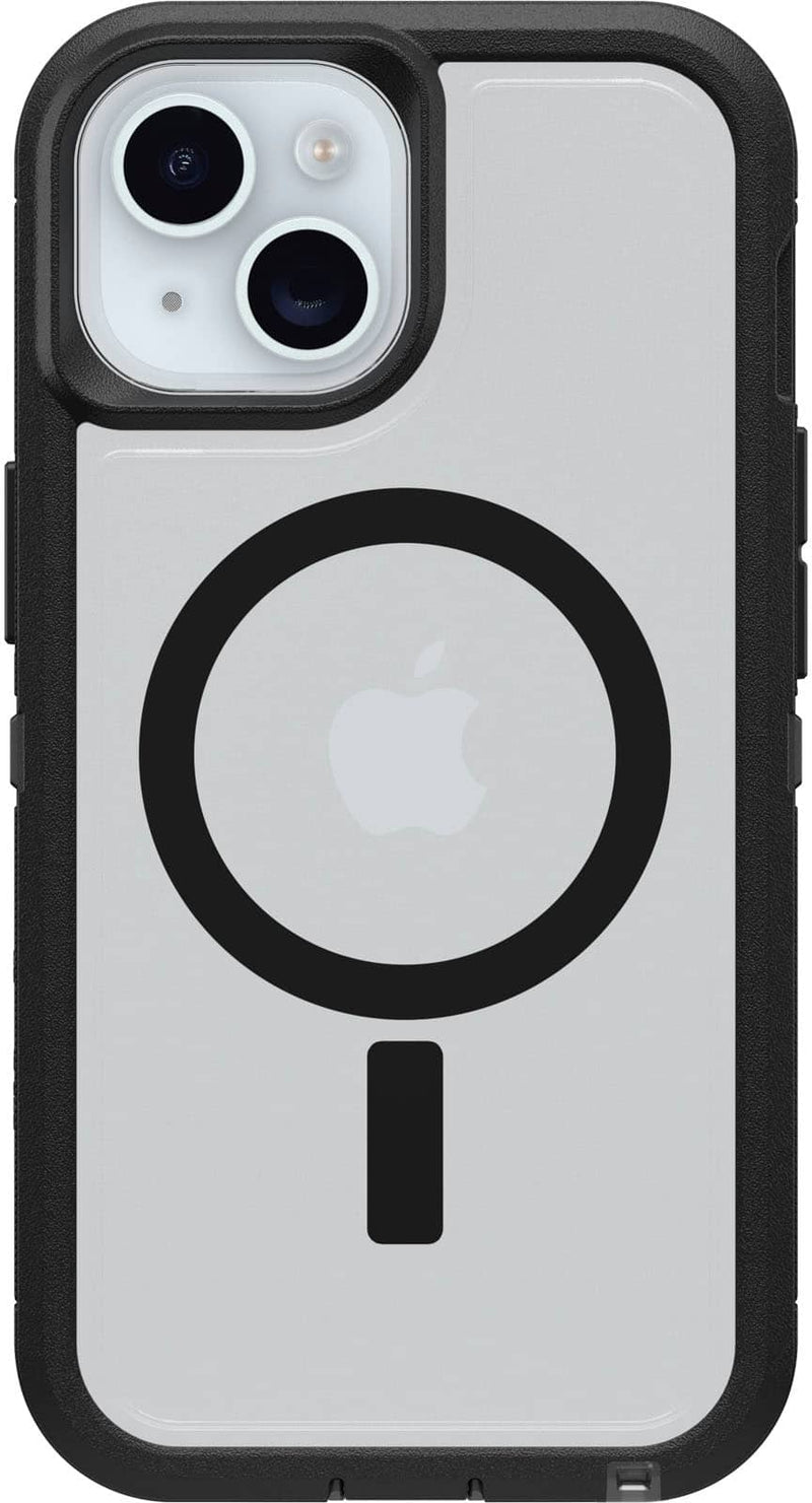 OtterBox - Defender Series Pro XT Hard Shell for MagSafe for Apple iPhone 17e iPhone 16e iPhone 15 iPhone 14 iPhone 13 - Dark Side