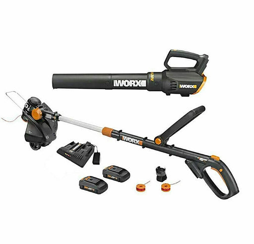 WORX - WG930.2 20V Trimmer  Blower Kit - Black