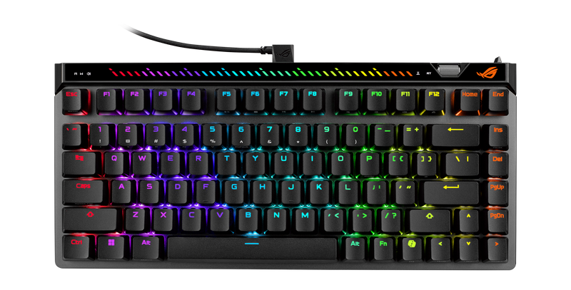 ASUS - ROG Falchion Ace 75 Wired Magnetic Hall Effect RGB Gaming Keyboard with Hot-Swappable ROG HFX V2 Switches - Black