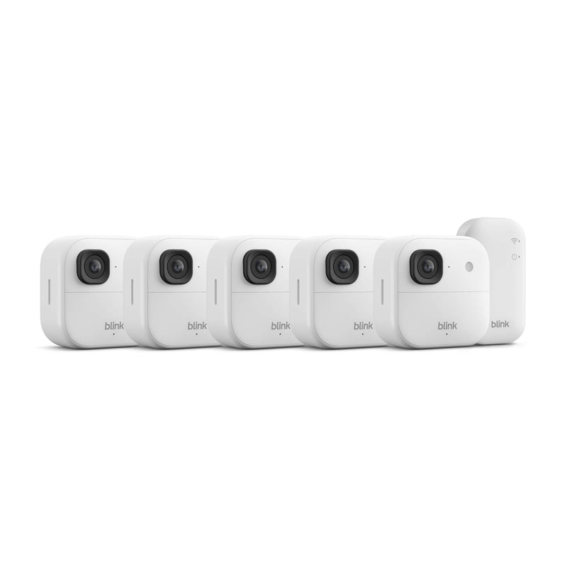 Blink - Outdoor 2K+ Wireless Smart Security Camera 2K video Two-way audio w/ noise cancellation Smart detection - 5CAM - White